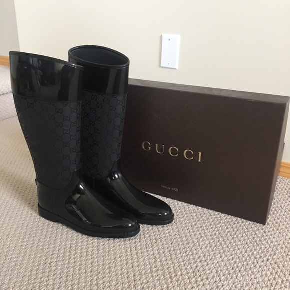 NEW Gucci rain boots - Women's size IT 39 / US 9 - Picture 4 of 6